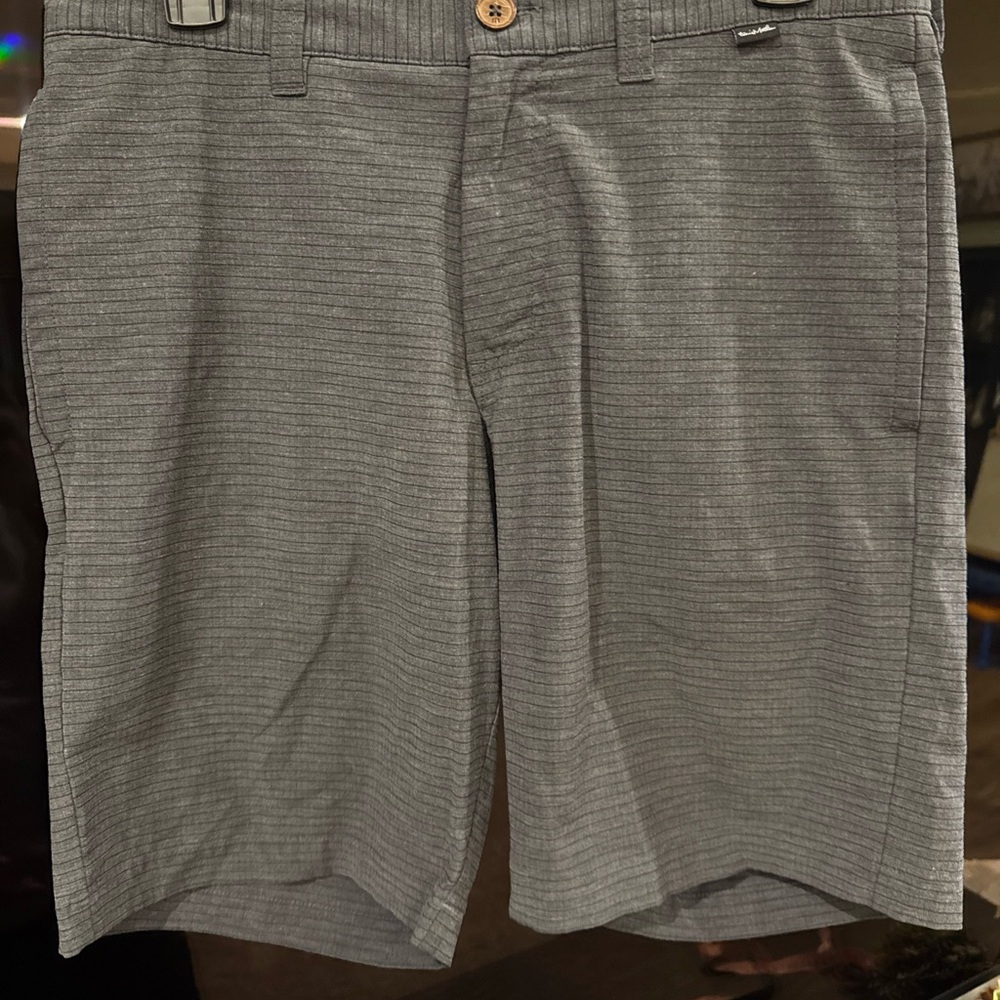 Travis Mathew Golf Charcoal Flat Front Shorts size 30